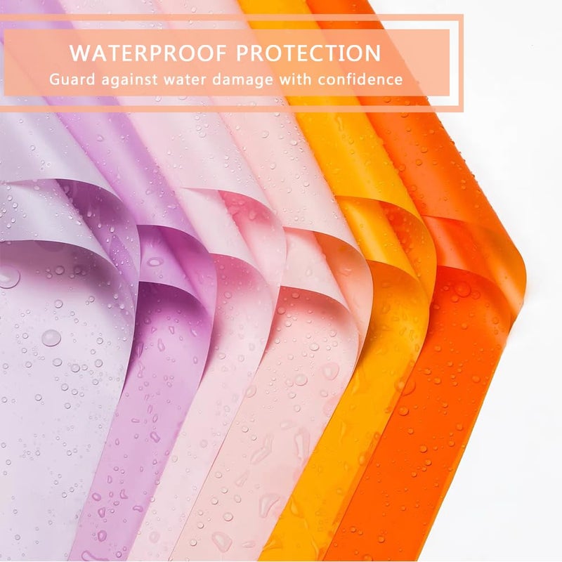 BBJ WRAPS White Flower Wrapping Paper, Waterproof Floral Bouquet Wrapping Paper Korean Florist Packaging Supplies 20 Counts (white) - Image 3